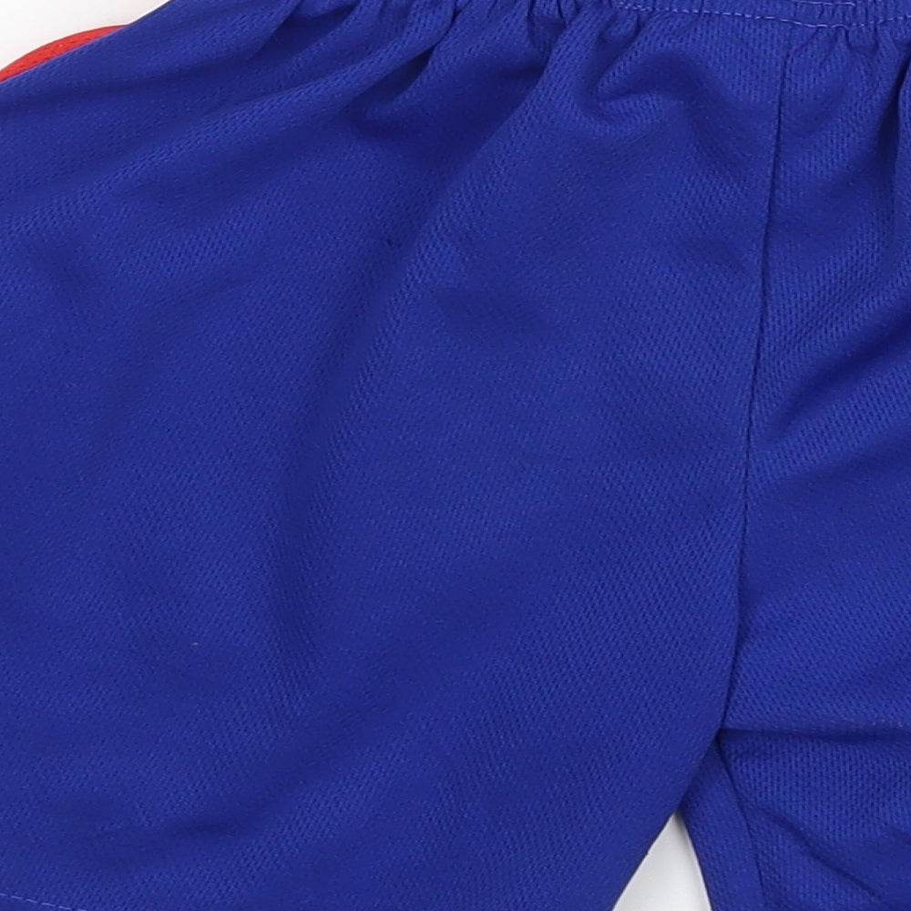 Preworn Boys Blue Jersey Sweat Shorts Size 4 Years - Barcelona Sport