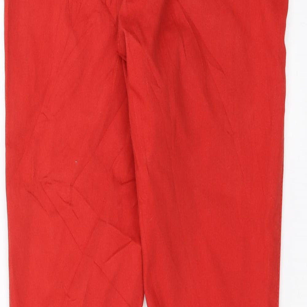 TU Womens Red Denim Jegging Jeans Size 10 L30 in