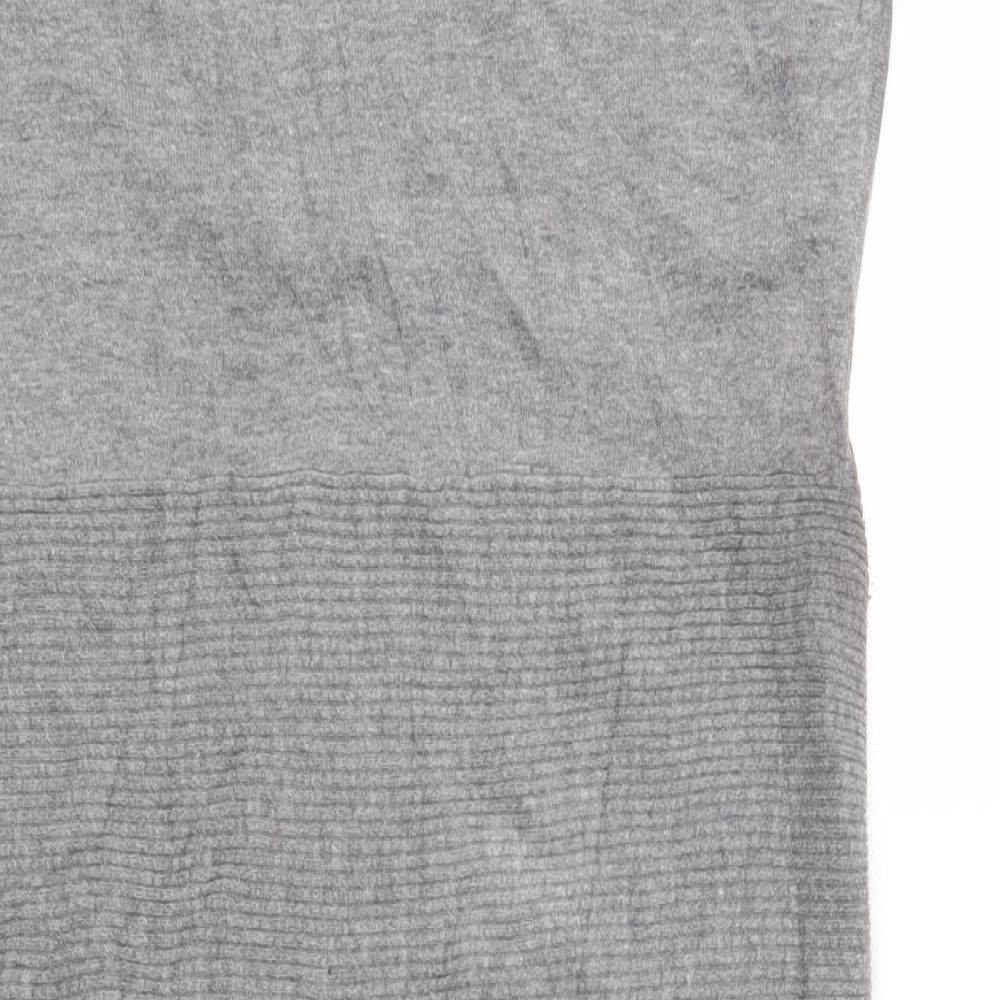 Warehouse Womens Grey Jumper Dress Size 8