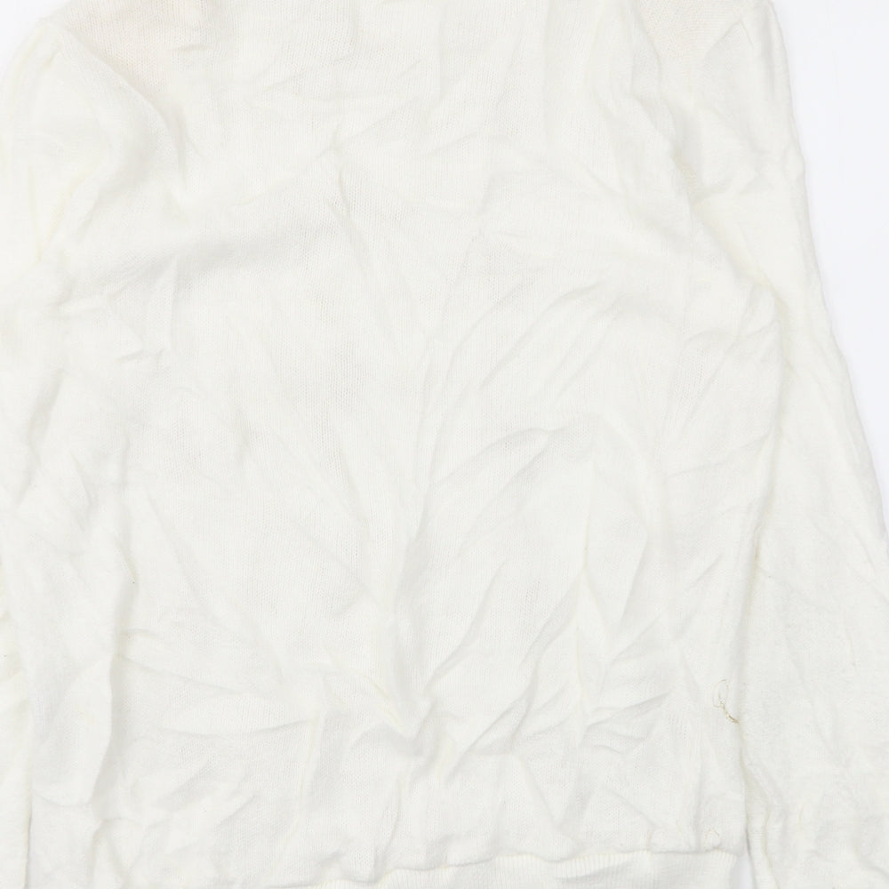Afibel Womens Ivory Pullover Jumper Size 16