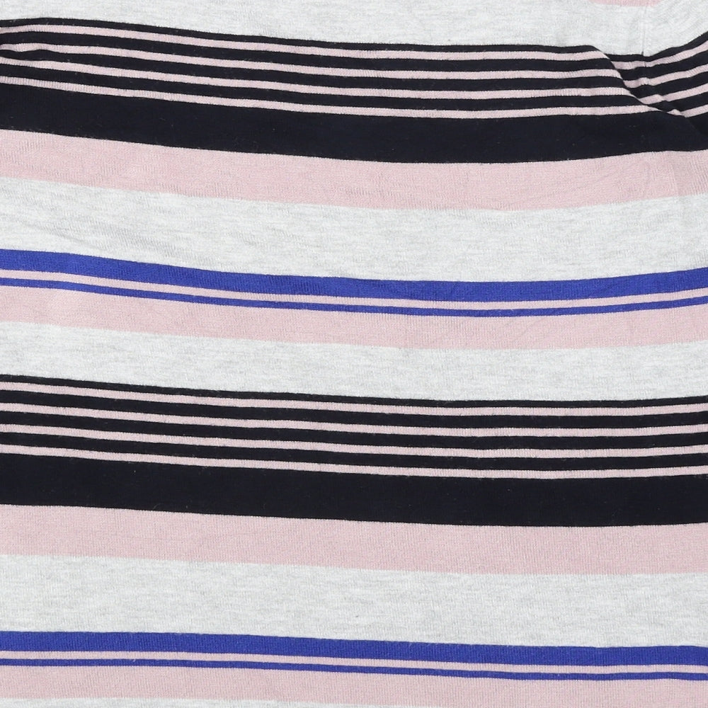 Dorothy Perkins Womens Grey Striped Pullover Jumper Size 14