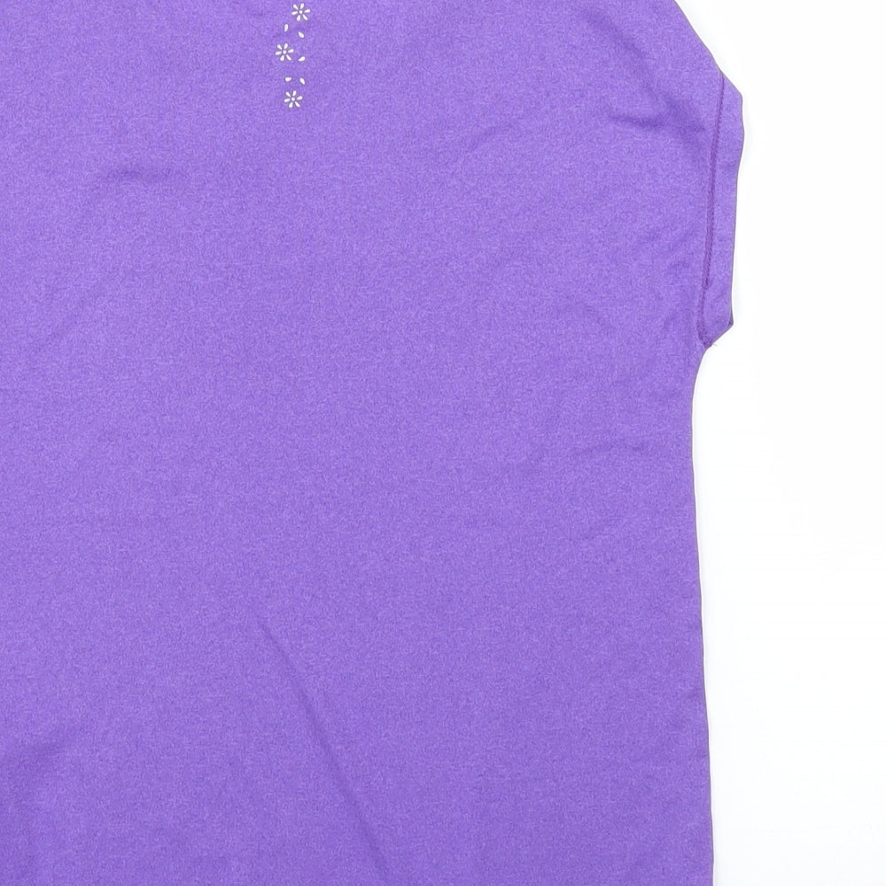 USA Pro Girls Purple Basic T-Shirt Size 9-10 Years