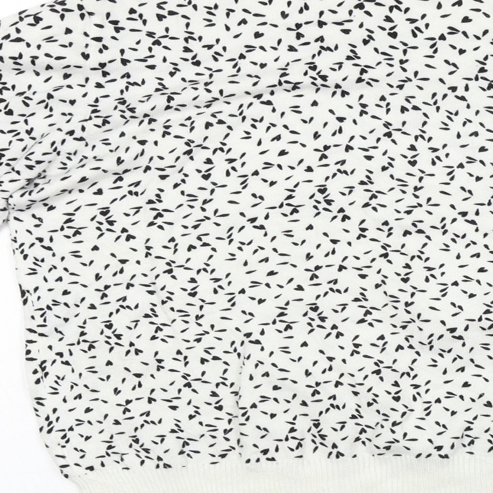 NEXT Womens White Pullover Jumper Size 12