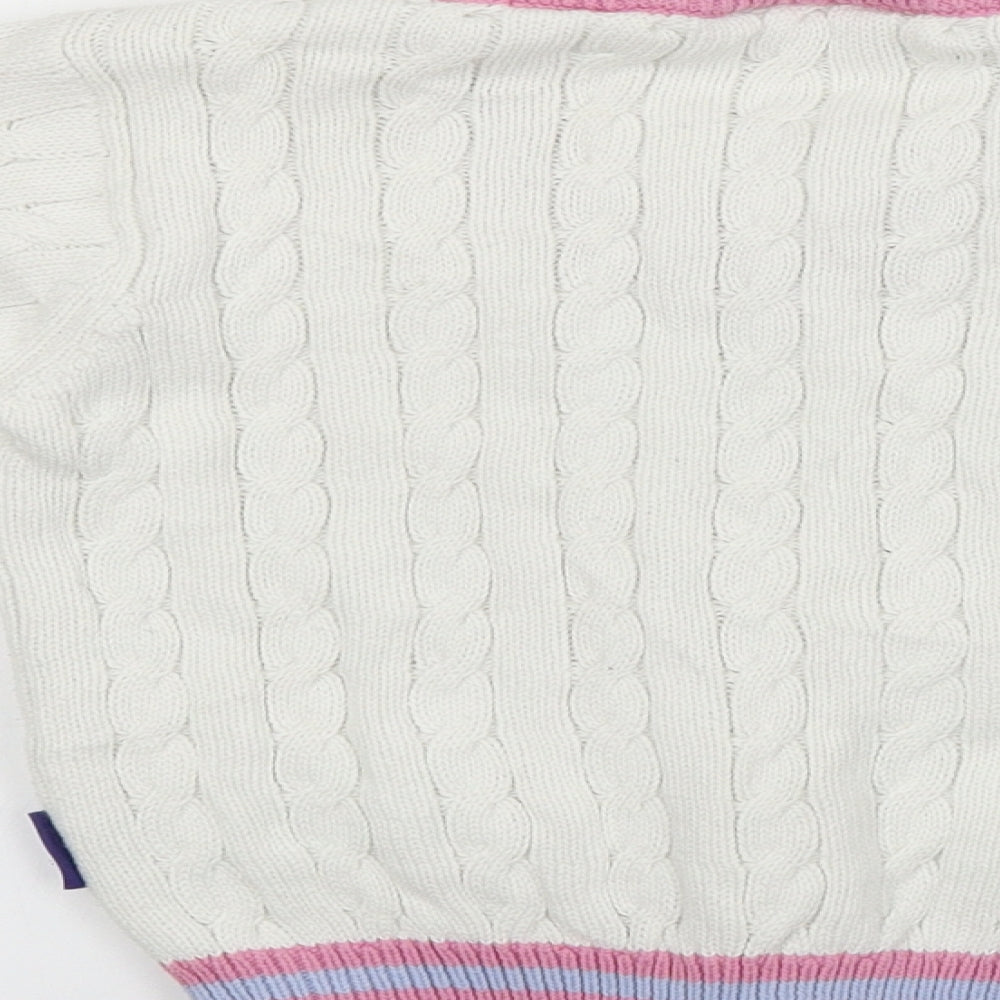 lords Boys White Pullover Jumper Size 5-6 Years