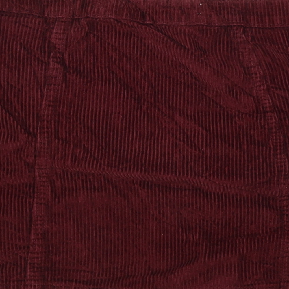 denim co Womens Purple A-Line Skirt Size 8