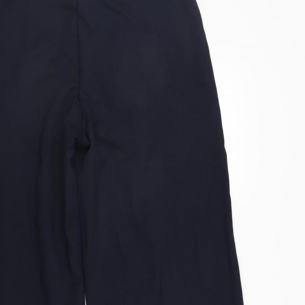 Marks and Spencer Womens Blue Rain Trousers Trousers Size 20 L22 in - Elastic Waist Band