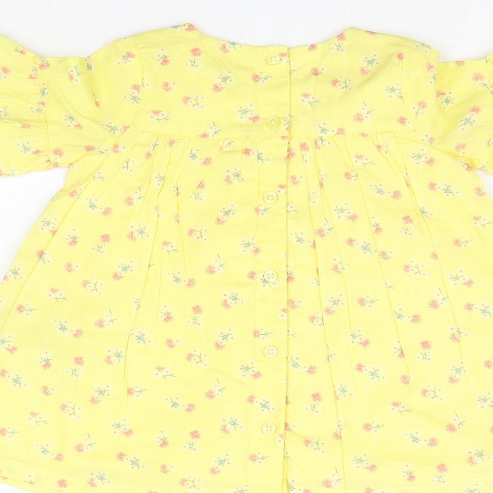 Marks & Spencer Boys Yellow Floral A-Line Size 3-6 Months