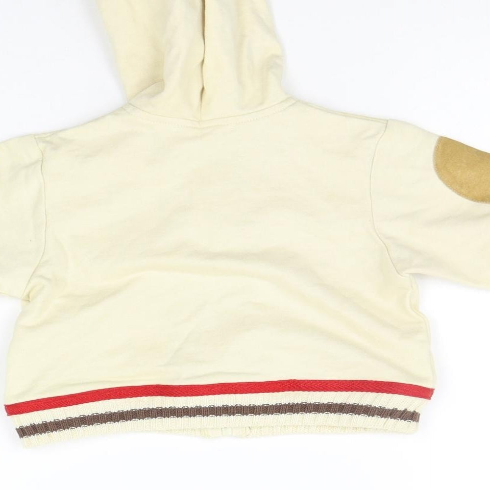 Pitter Patter Girls Beige Full Zip Jumper Size 3-6 Months