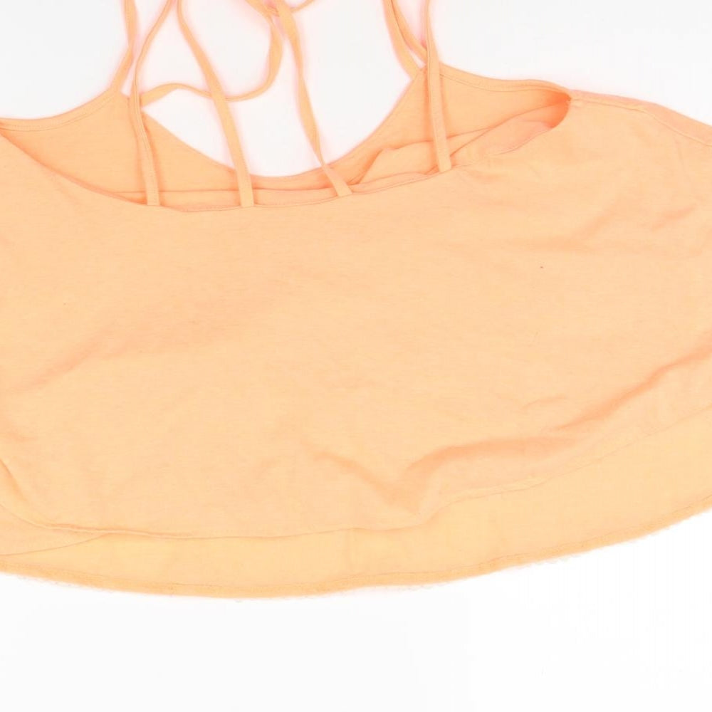 Atmosphere Womens Orange Cropped Tank Size 12