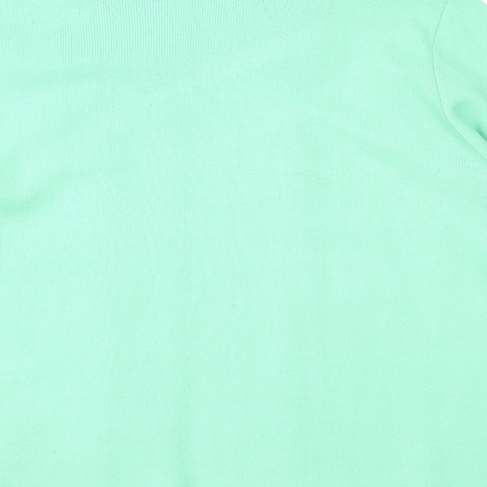 Impressions Womens Green Striped Pullover Jumper Size L