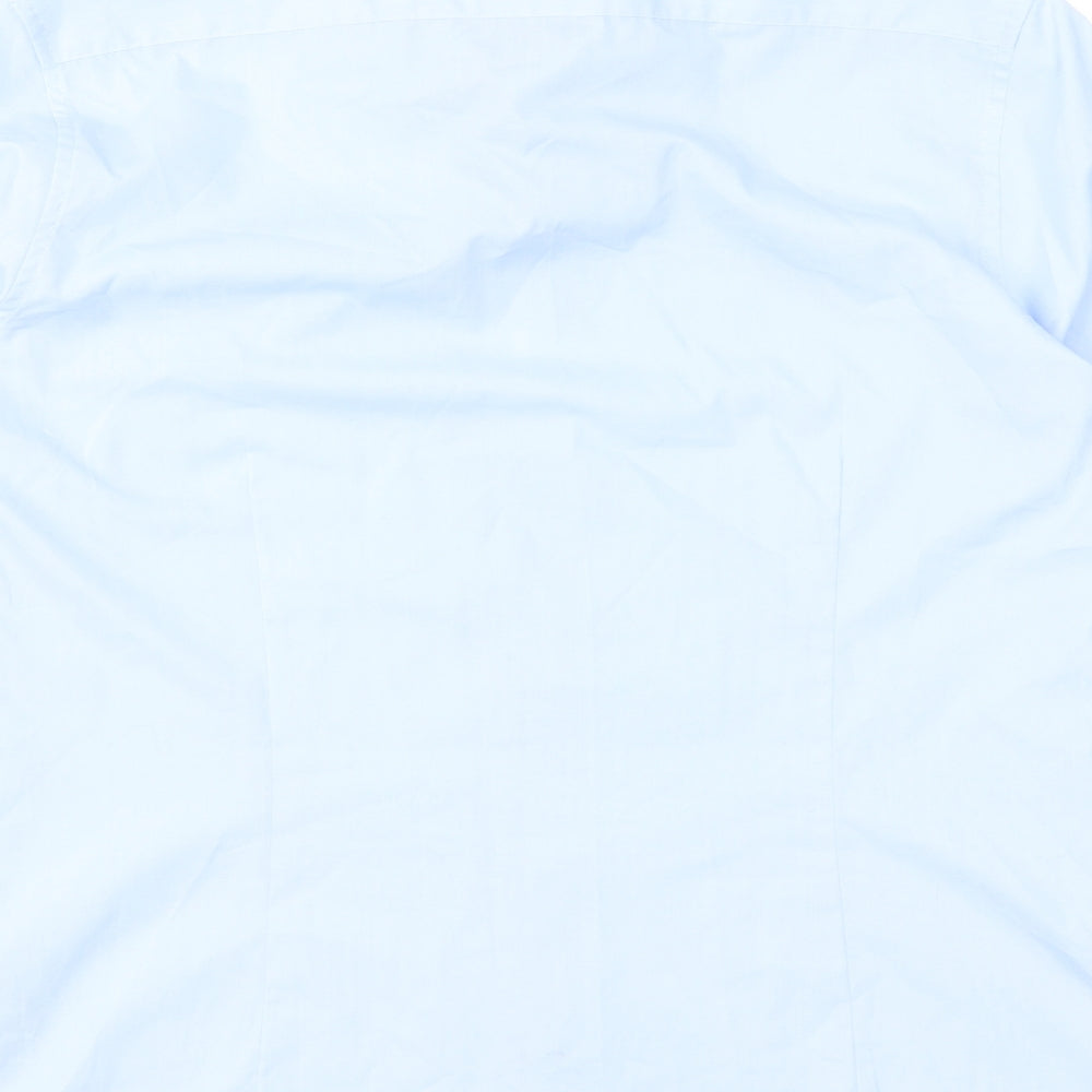 Burton Mens Blue Button-Up Size 14.5