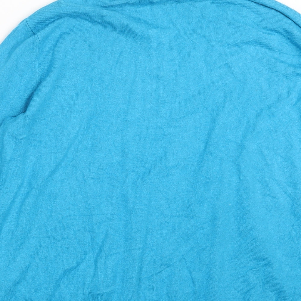George Womens Blue Knit Pullover Jumper Size 14