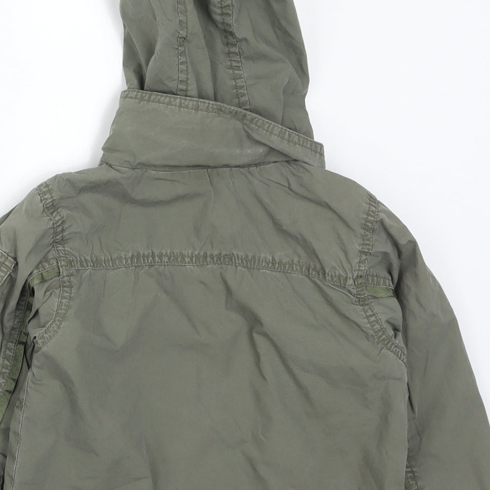 Mini Mode Boys Green Basic Coat Coat Size 18-24 Months