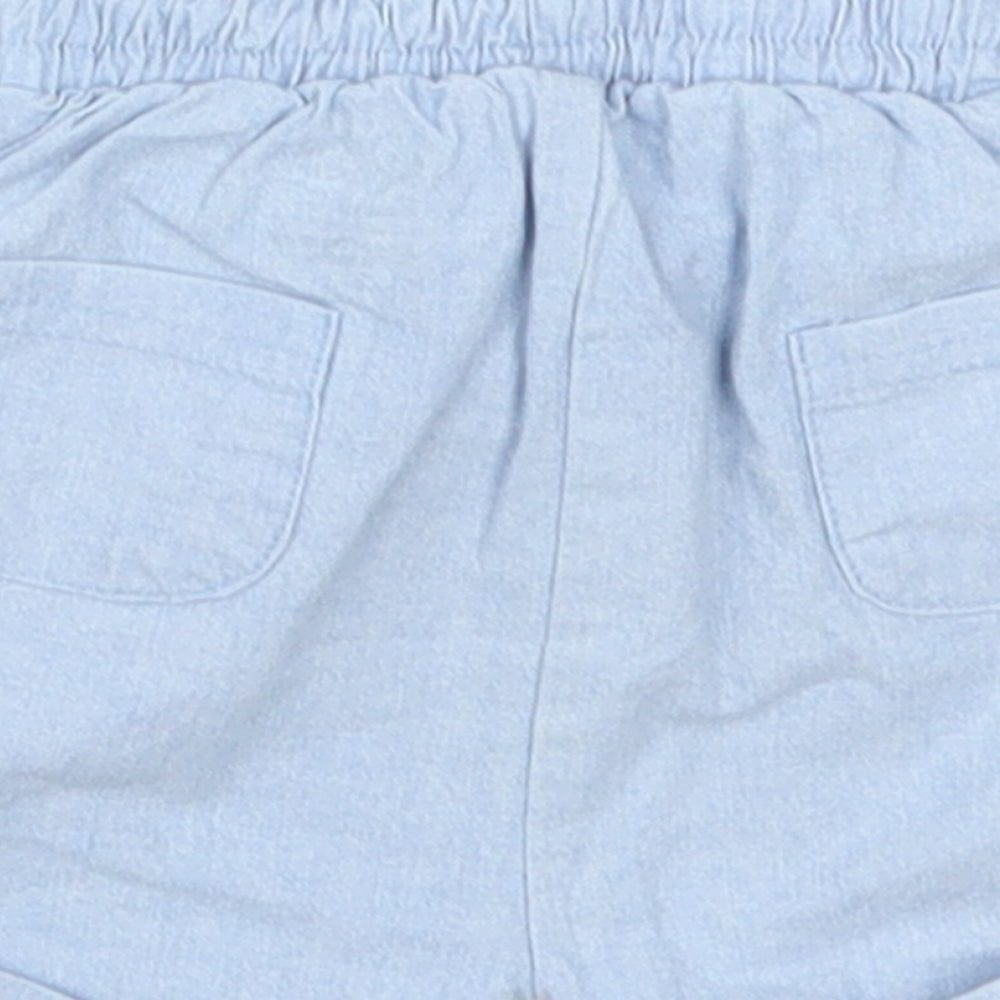 mamas & papas Baby Blue Cropped Trousers Size 0-3 Months