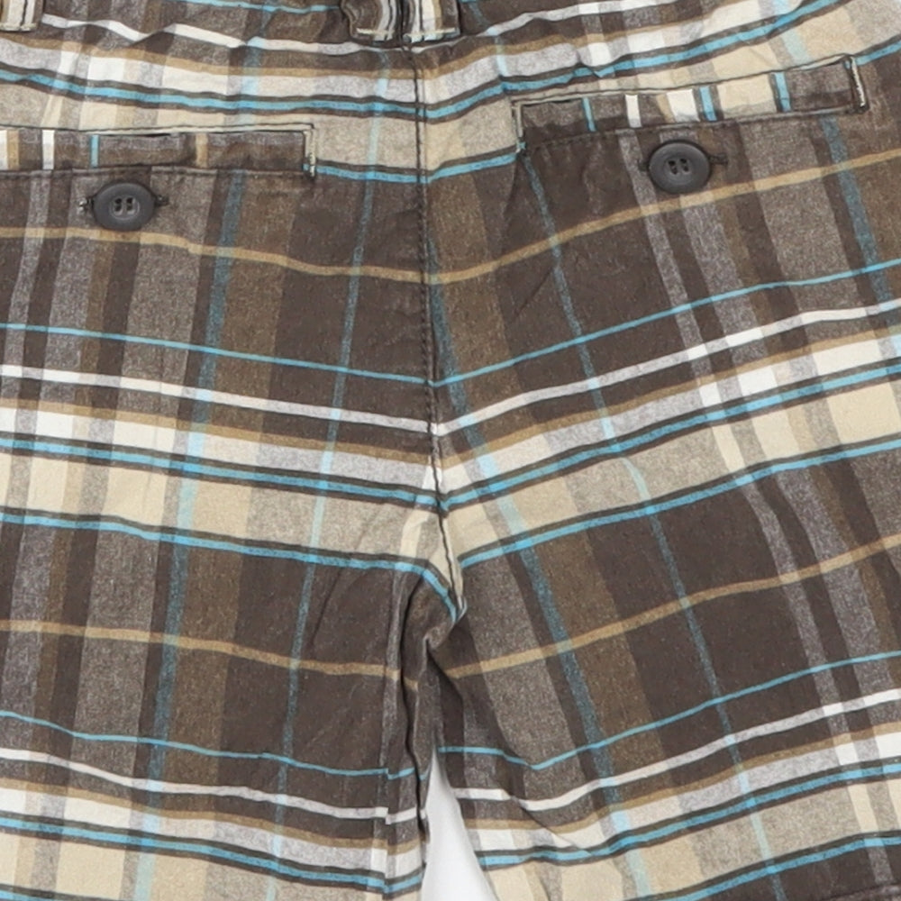 TU Boys Brown Check Capri Trousers Size 18-24 Months