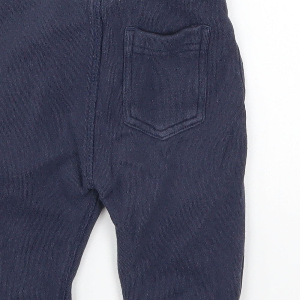 Next Boys Blue Sweatpants Trousers Size 3-6 Months
