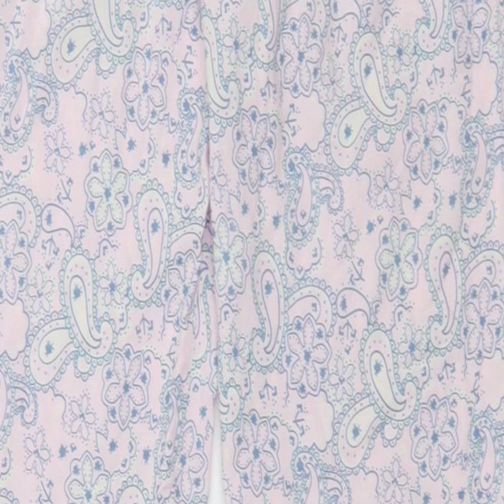 Dorothy Perkins Womens Pink Geometric Jersey Capri Pyjama Pants Size S