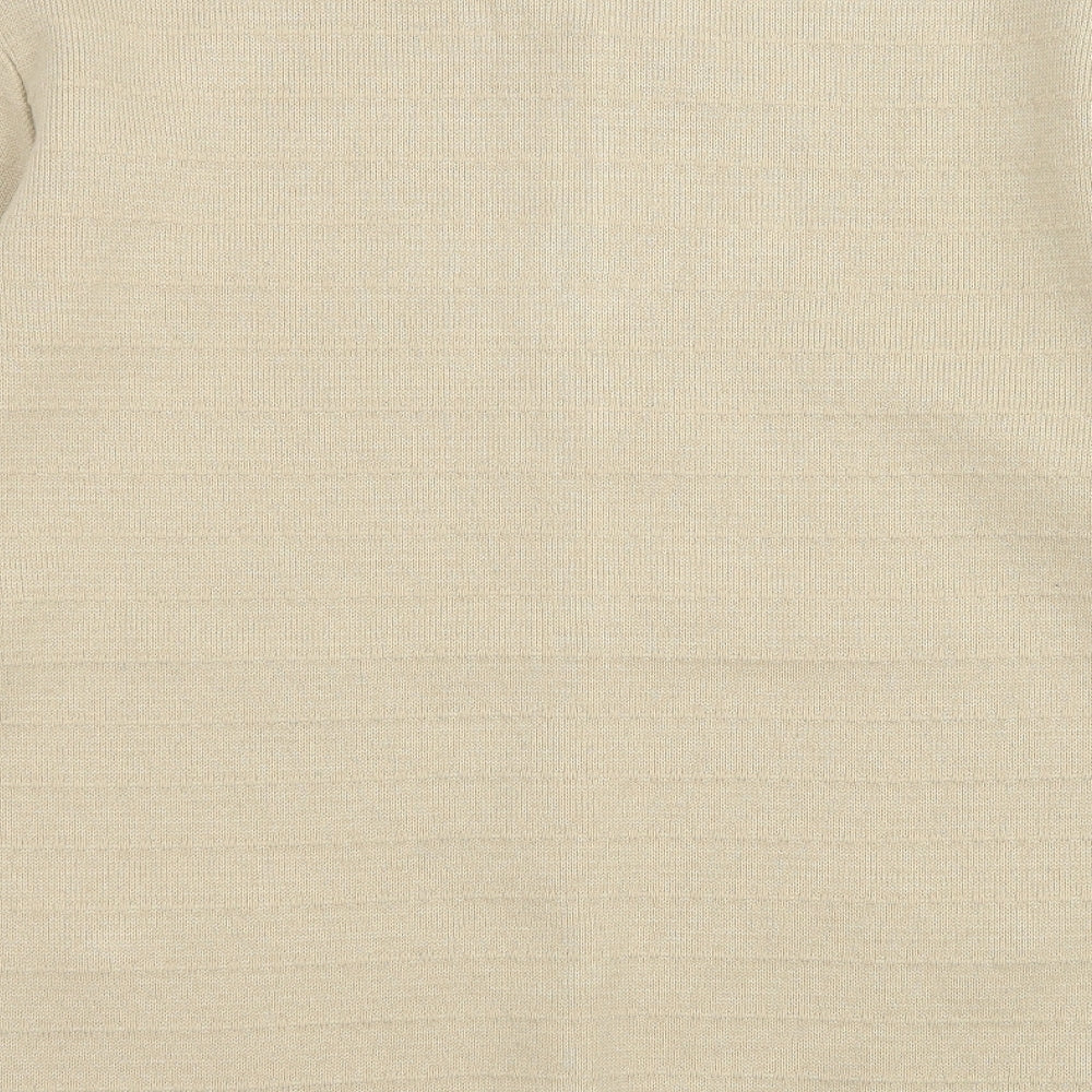 C&A Womens Beige Knit Cardigan Jumper Size L