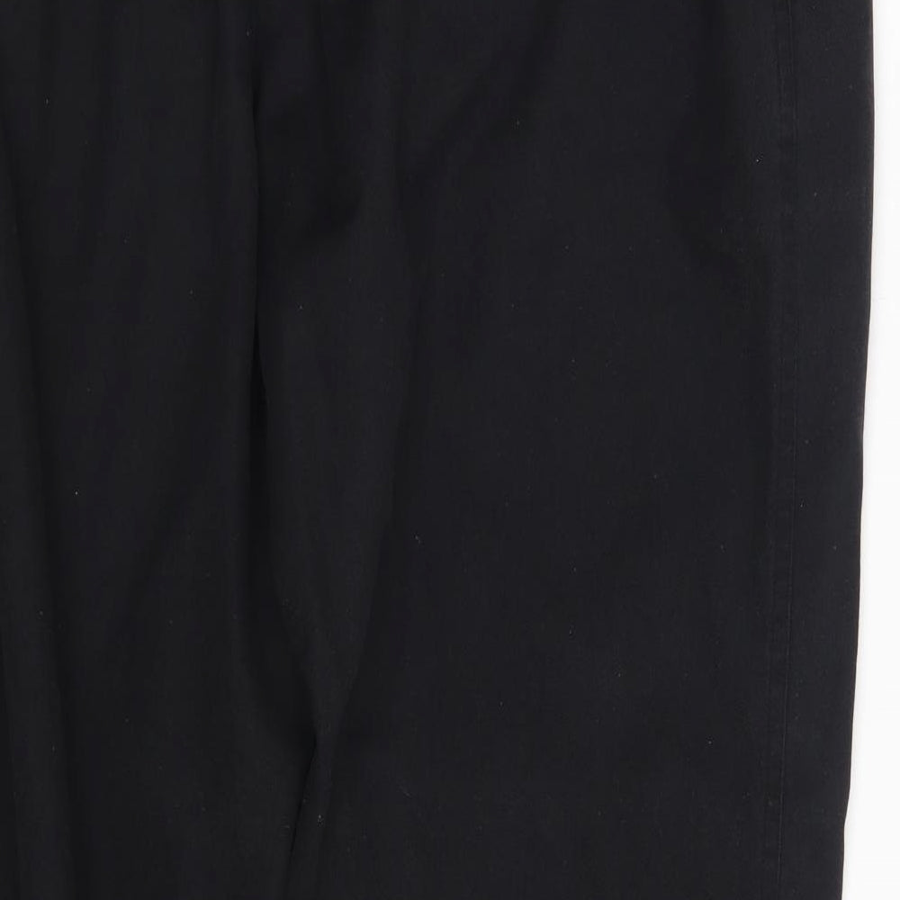 Preworn Mens Black Jogger Trousers Size 42 in L24 in