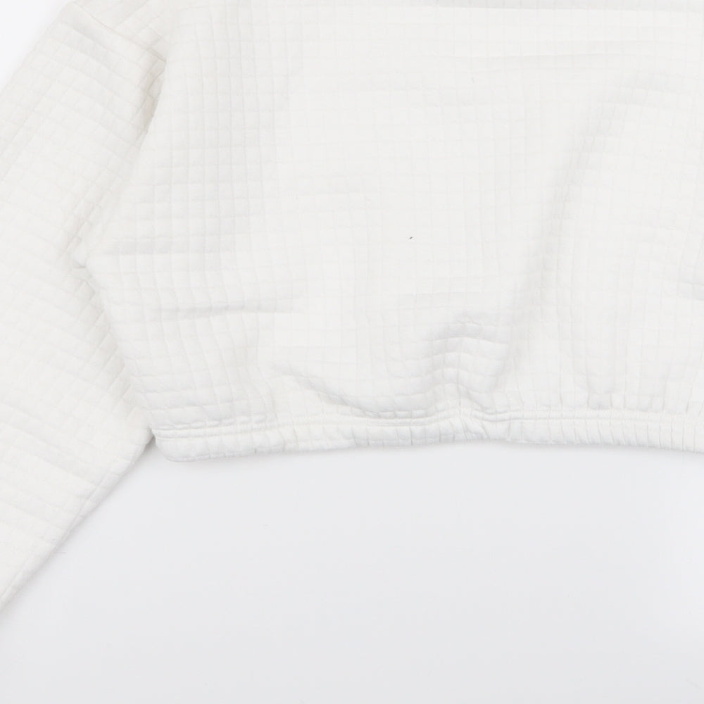 SheIn Womens White Pullover Jumper Size S