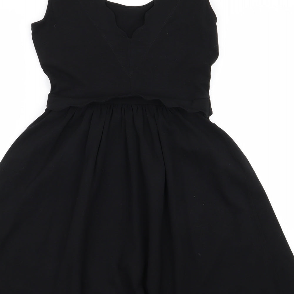Warehouse Womens Black Fit & Flare Size 8