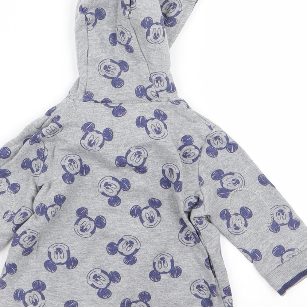 Asda George Boys Multicoloured Geometric Full Zip Jumper Size 0-3 Months - DISNEY