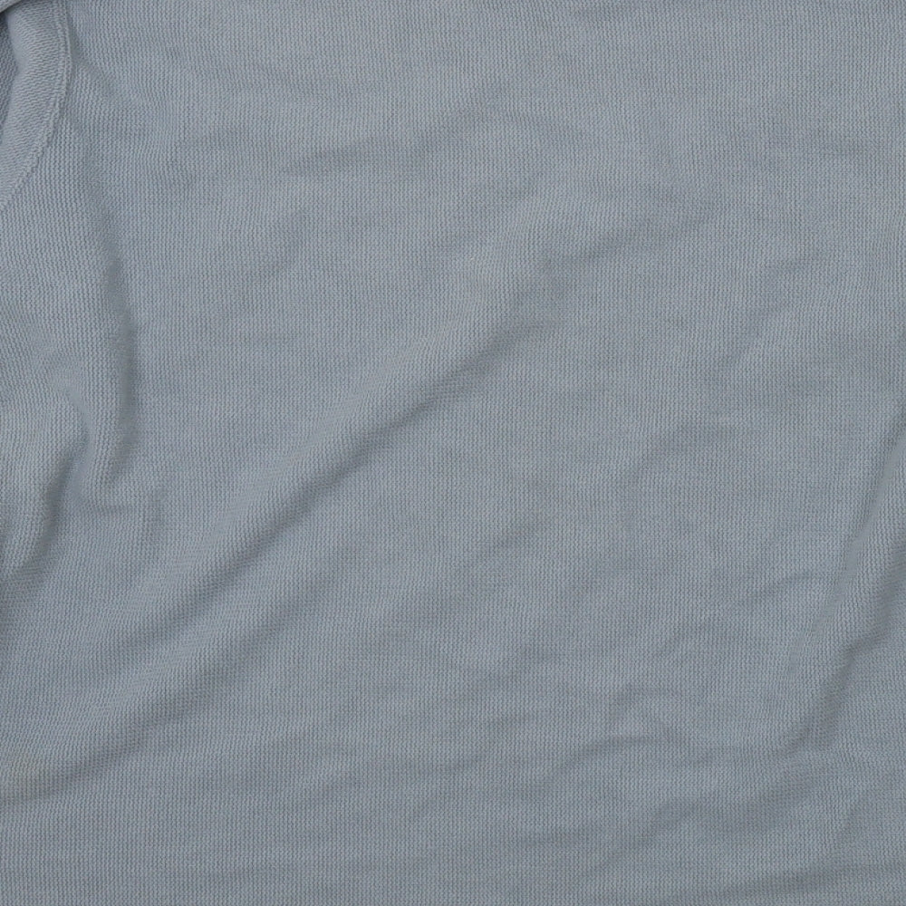 st bernards Mens Blue Henley Jumper Size S