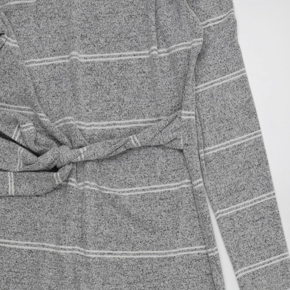 F&F Womens Grey Striped A-Line Size 10