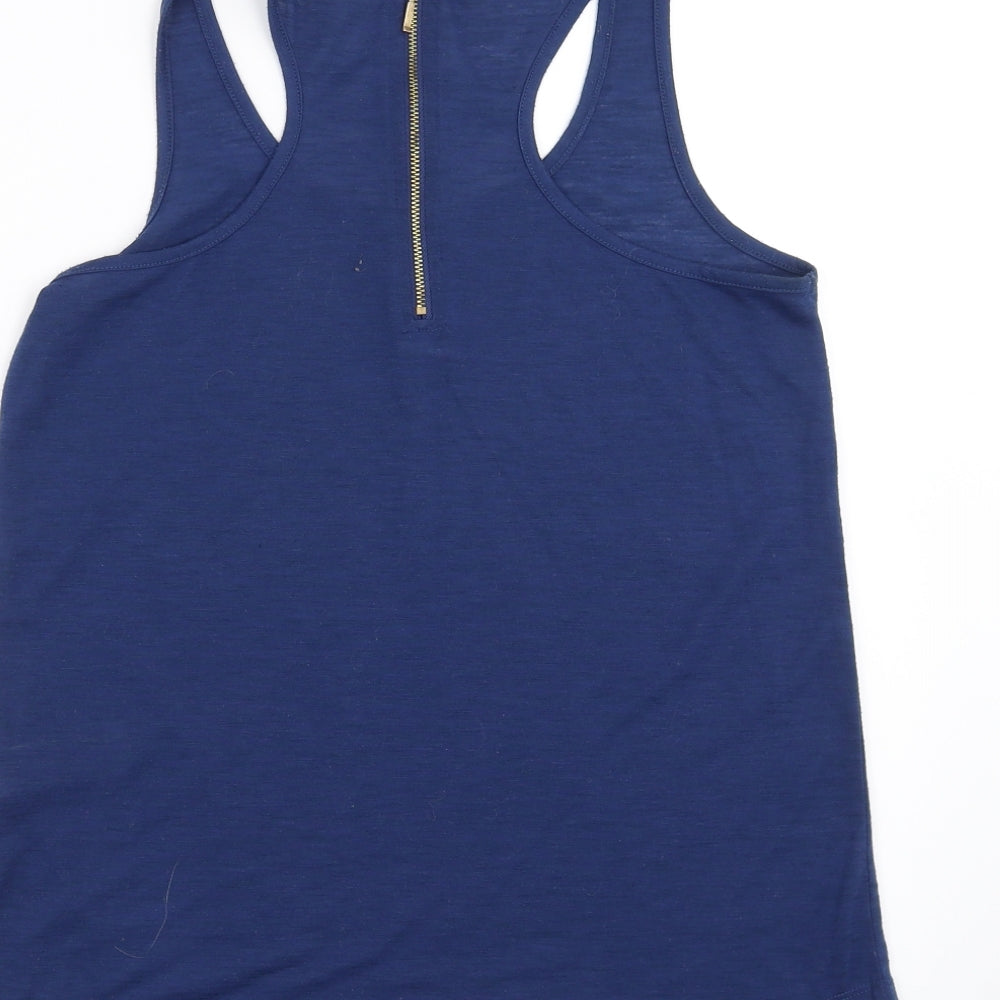 New Look Womens Blue Basic Tank Size 12