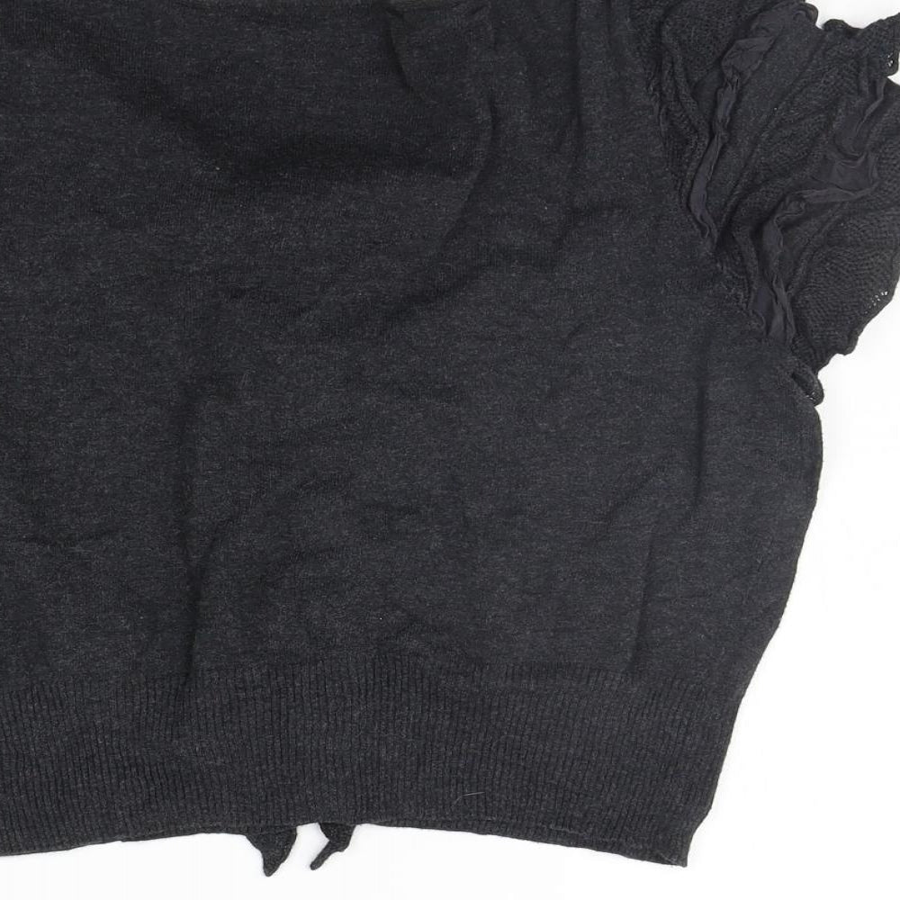 Marks & Spencer Womens Grey Basic T-Shirt Size 10