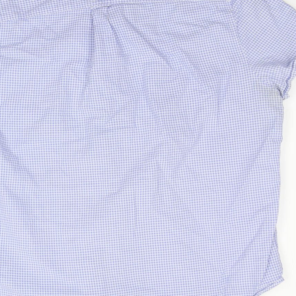 NEXT Mens Blue Check Button-Up Size XL - washable mark