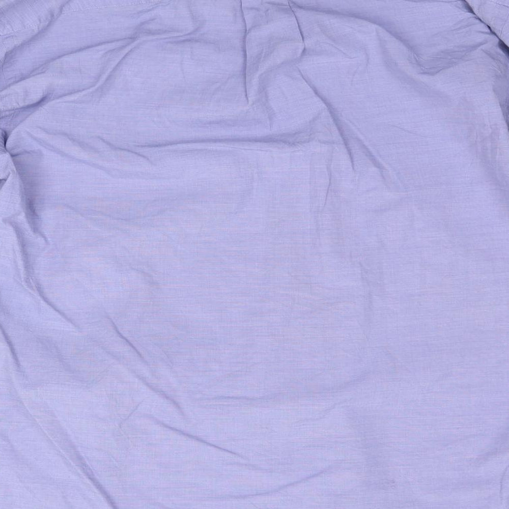 Austin Reed Mens Blue Button-Up Size M