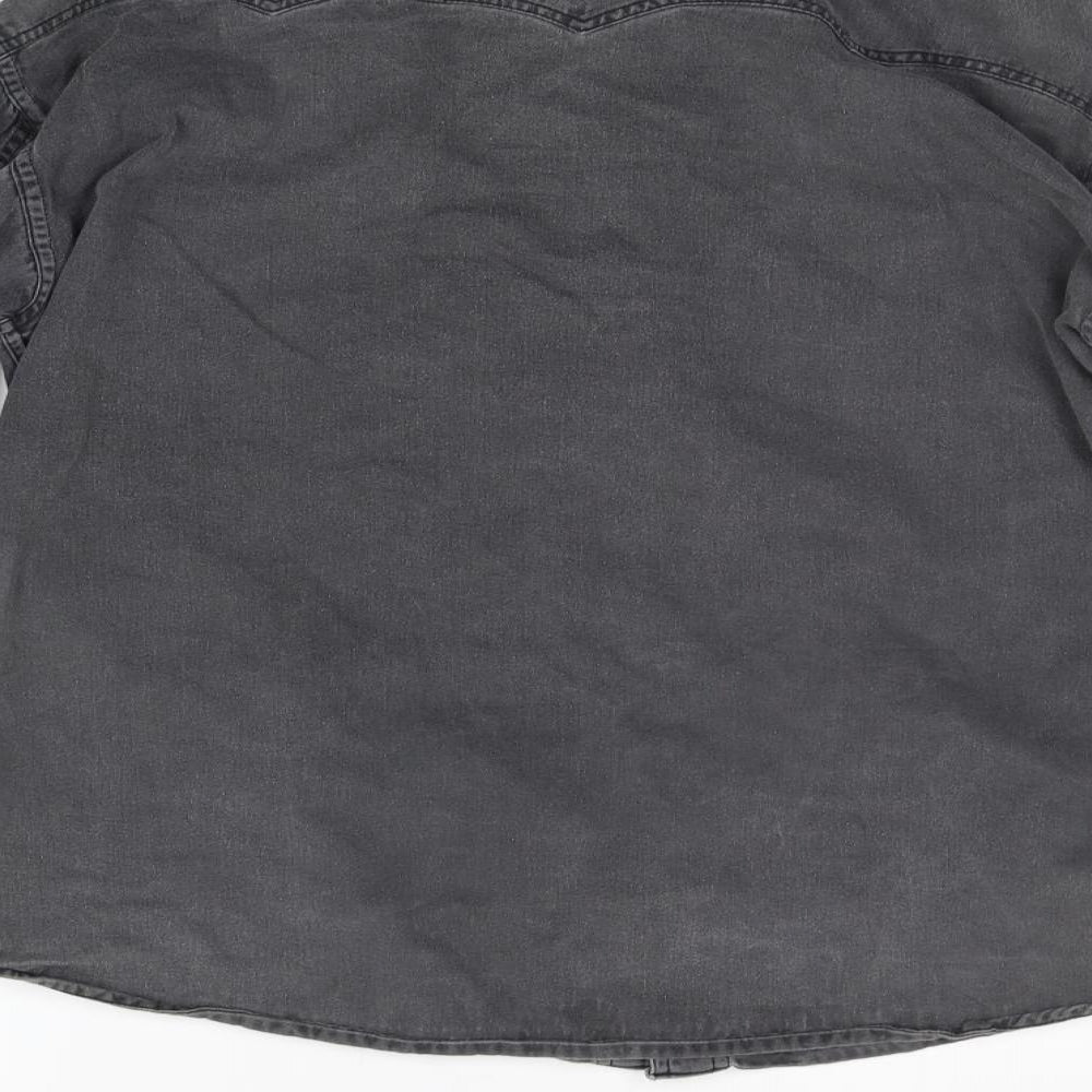 RL sportswear Mens Grey Button-Up Size M