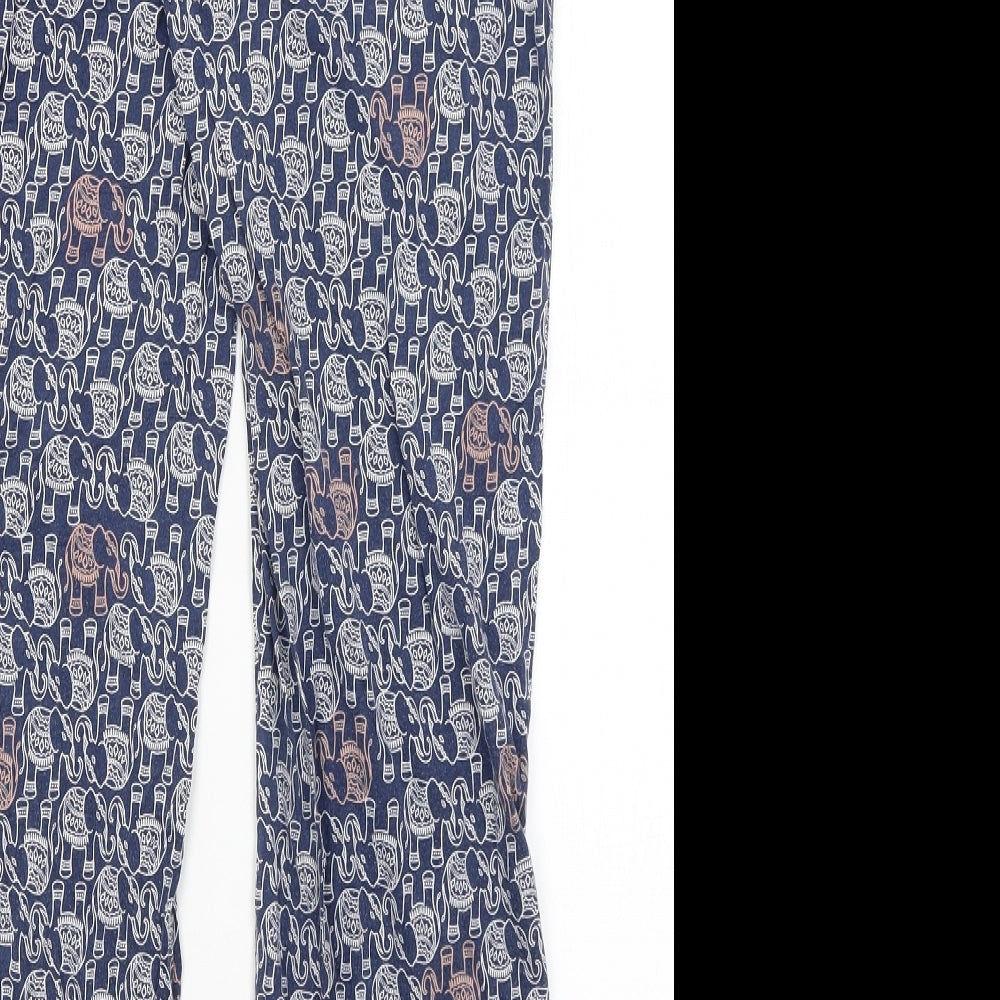 Cynthia Rowley Womens Blue Jegging Trousers Size S L28 in - Elephants