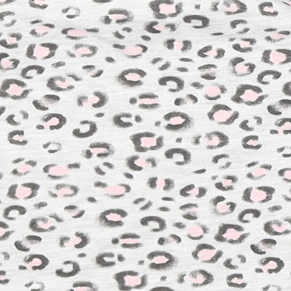 Primark Baby Grey Animal Print Basic T-Shirt Size 3-6 Months