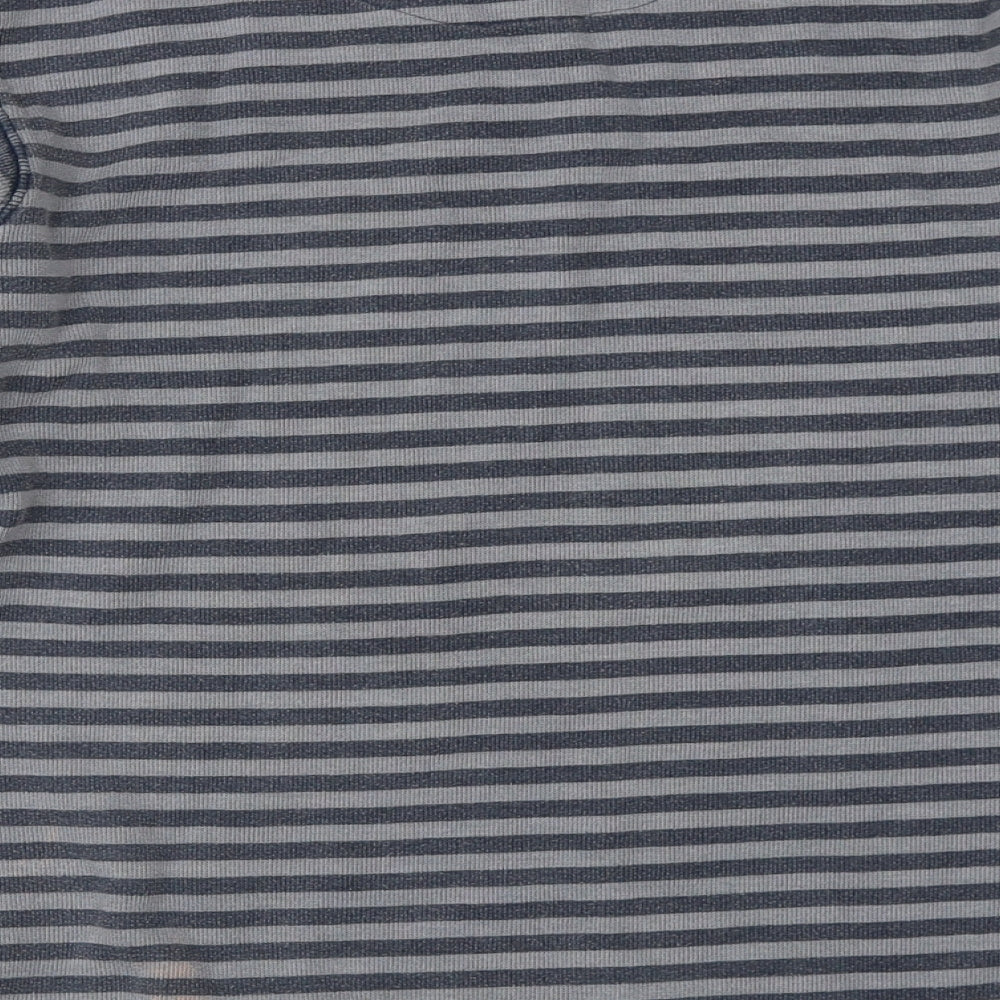 Matalan Mens Grey Striped Pullover Sweatshirt Size M