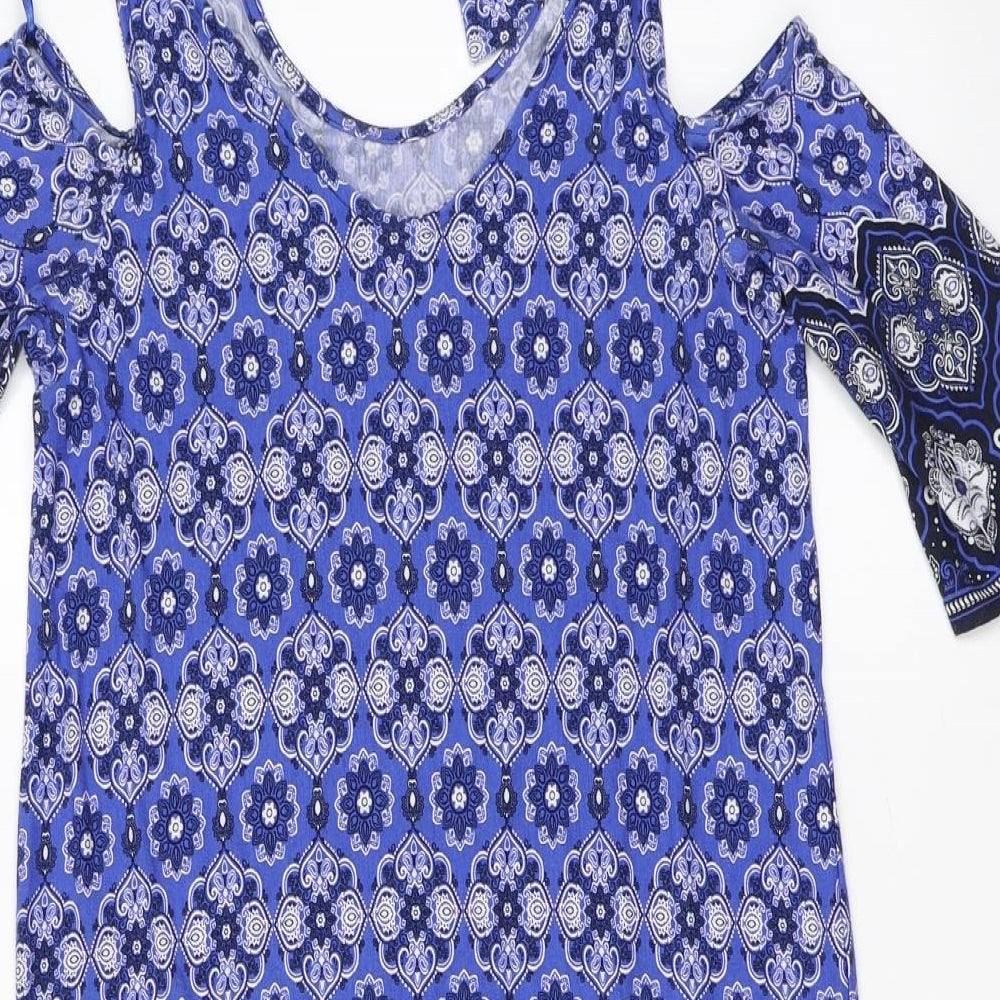 George Womens Blue Geometric Shift Size 8