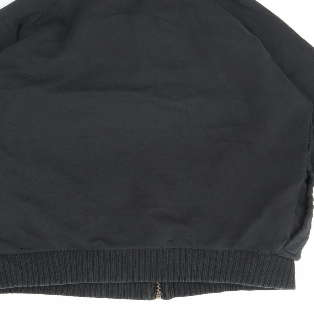 Blue Base Womens Black Rayon Jacket Size S