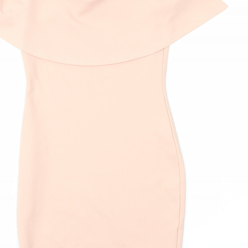 PRETTYLITTLETHING Womens Pink A-Line Size 8