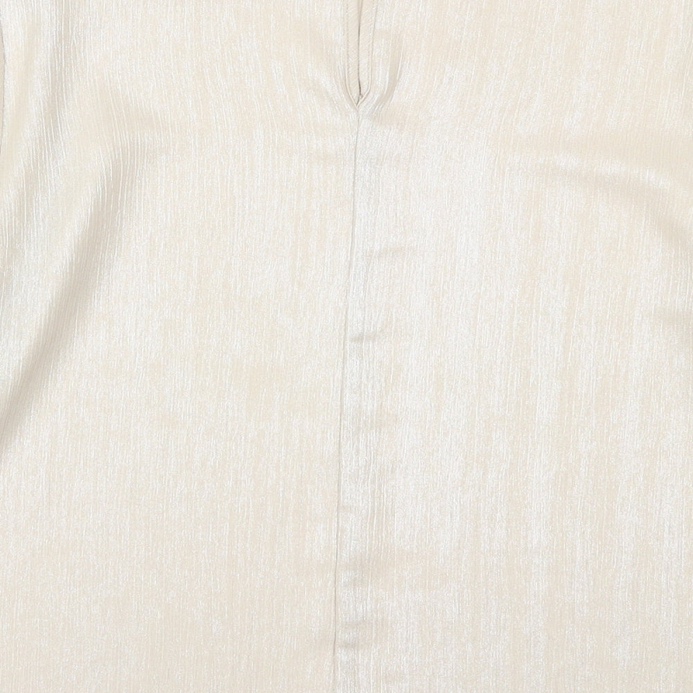 Newlook Womens Gold Basic Blouse Size 10