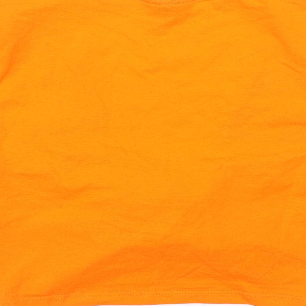 Topshop Womens Orange Basic Blouse Size 8