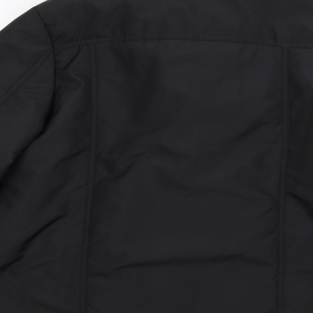 Classics Womens Black Overcoat Coat Size 16