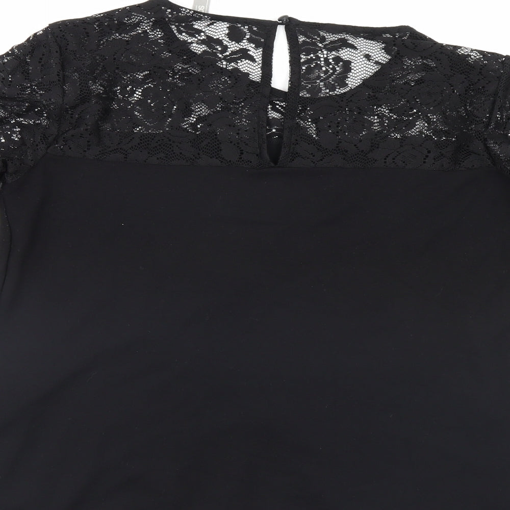 ASOS Womens Black Basic Blouse Size 10
