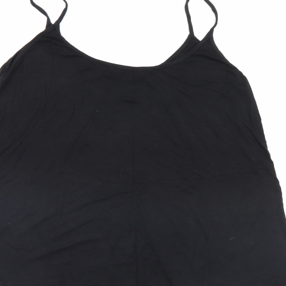Quiz Womens Black Basic Tank Size 14