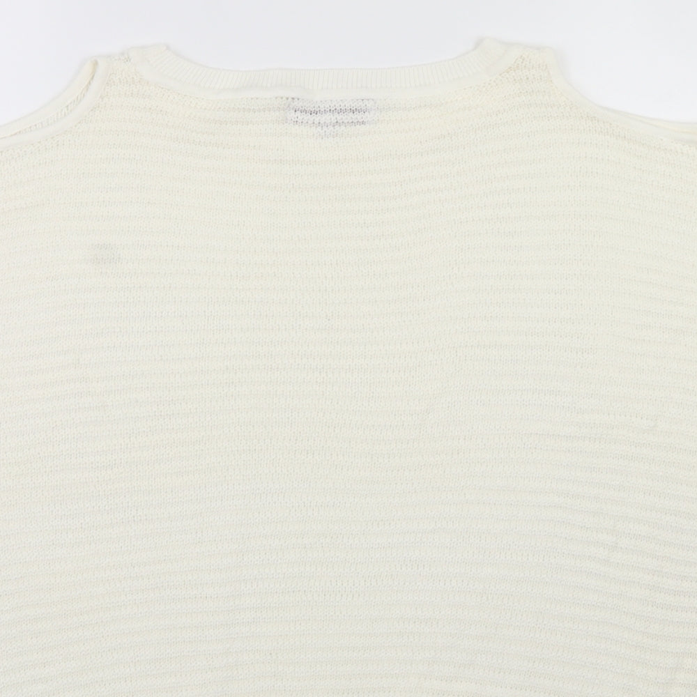 NEXT Womens White Pullover Jumper Size 12