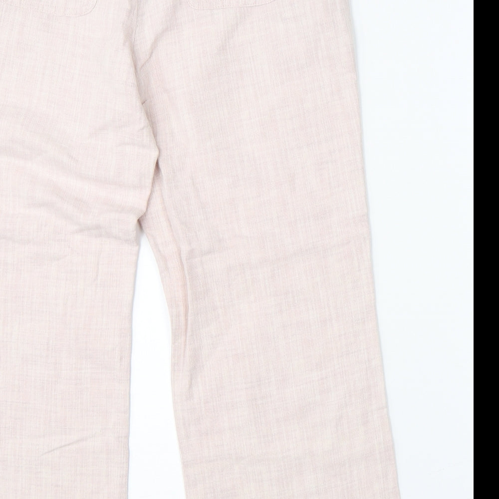 Preworn Womens Pink Cropped Trousers Size 30 in L23 in