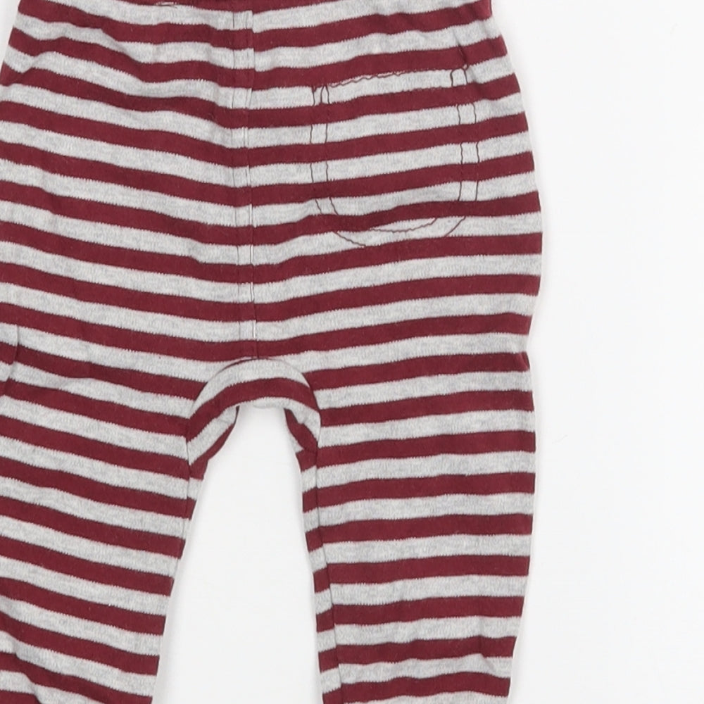 George Baby Red Striped Trousers Size 3-6 Months