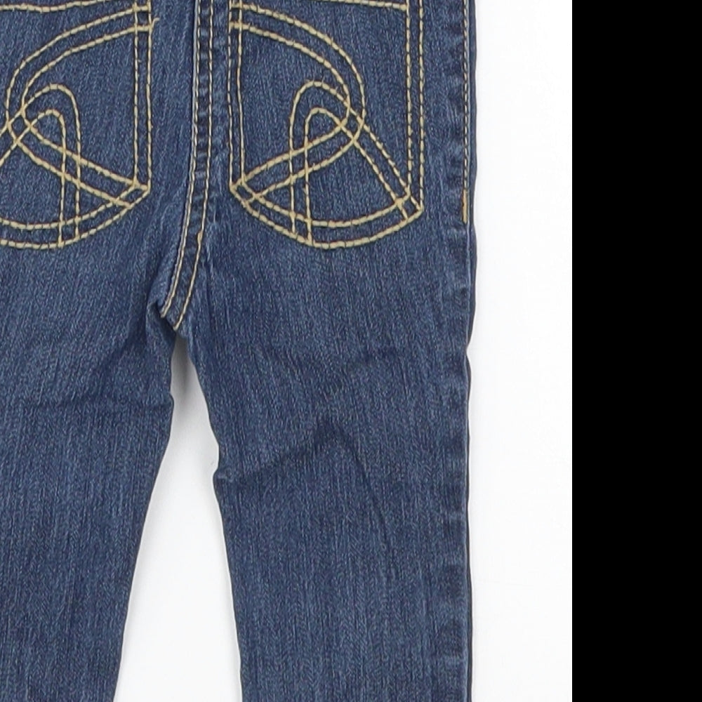 NEXT Girls Blue Denim Capri Jeans Size 6-9 Months