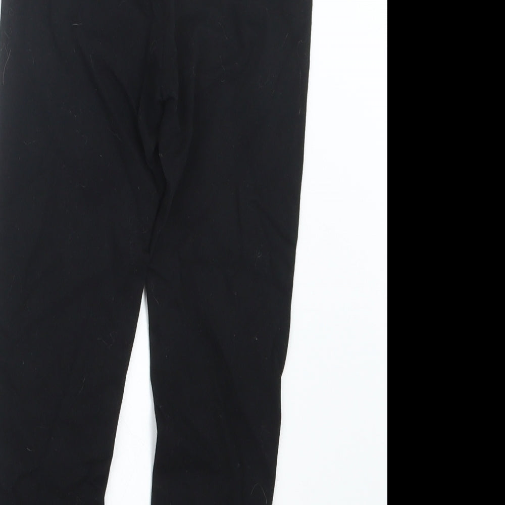 NEXT Girls Black Capri Trousers Size 8 Years