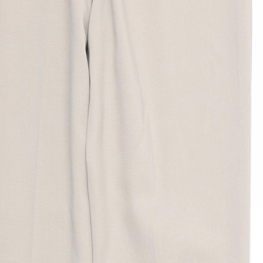 Next Womens Beige Trousers Size 12 L30 in
